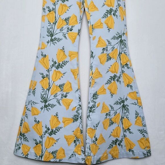 Free People Venice Beach High Rise Flare Pants Size 26 - Picture 8 of 15